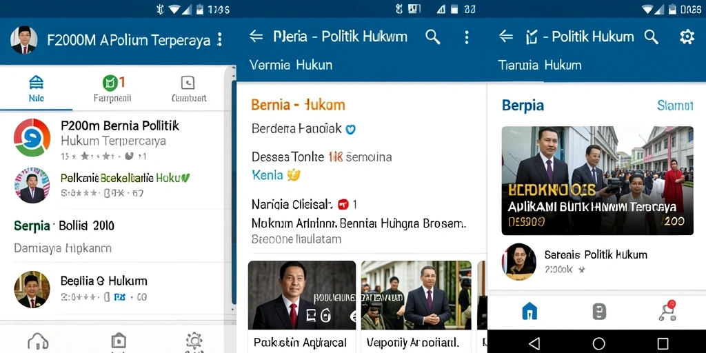 Tampilan antarmuka aplikasi F200M yang informatif dan modern.