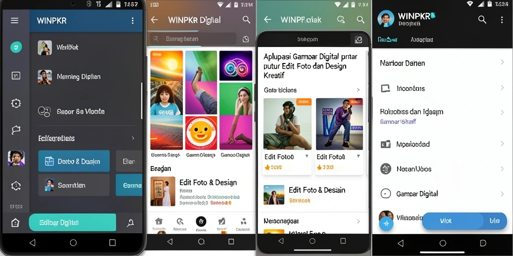 Tampilan antarmuka WINPKR untuk pengeditan gambar digital.